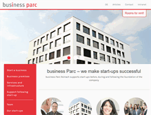 Tablet Screenshot of businessparc.ch